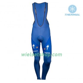 Fietsbroek Lang met Bretels 2018 Quick-Step Floors N001 Winter Thermal Fleece